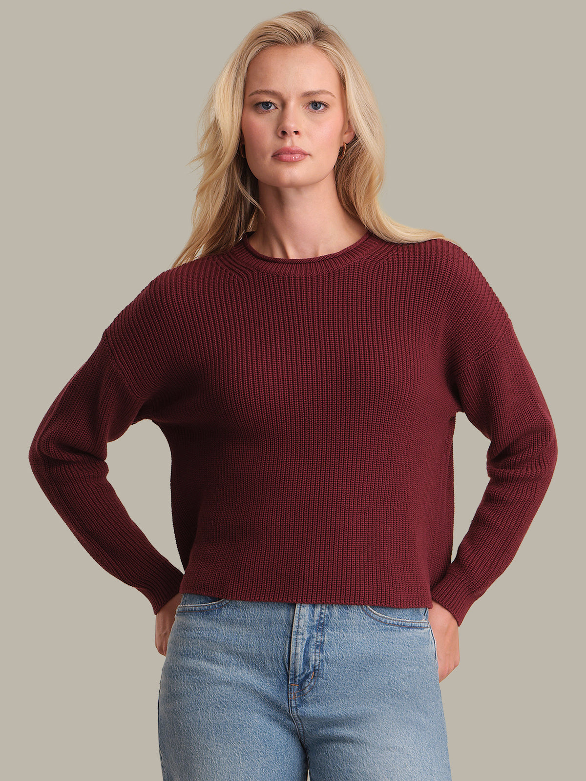 Daphne: Cropped Cotton Pullover