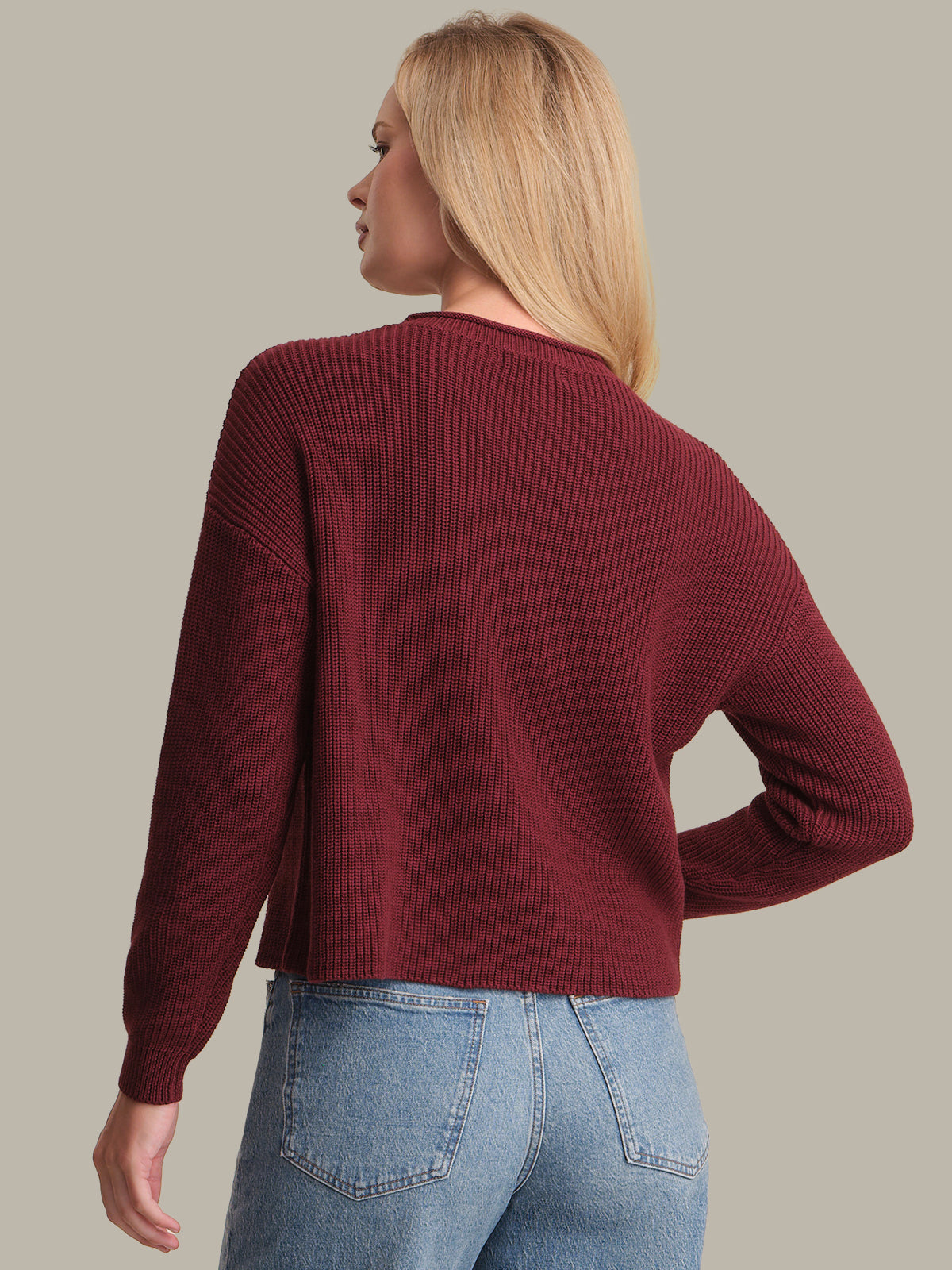 Daphne: Cropped Cotton Pullover