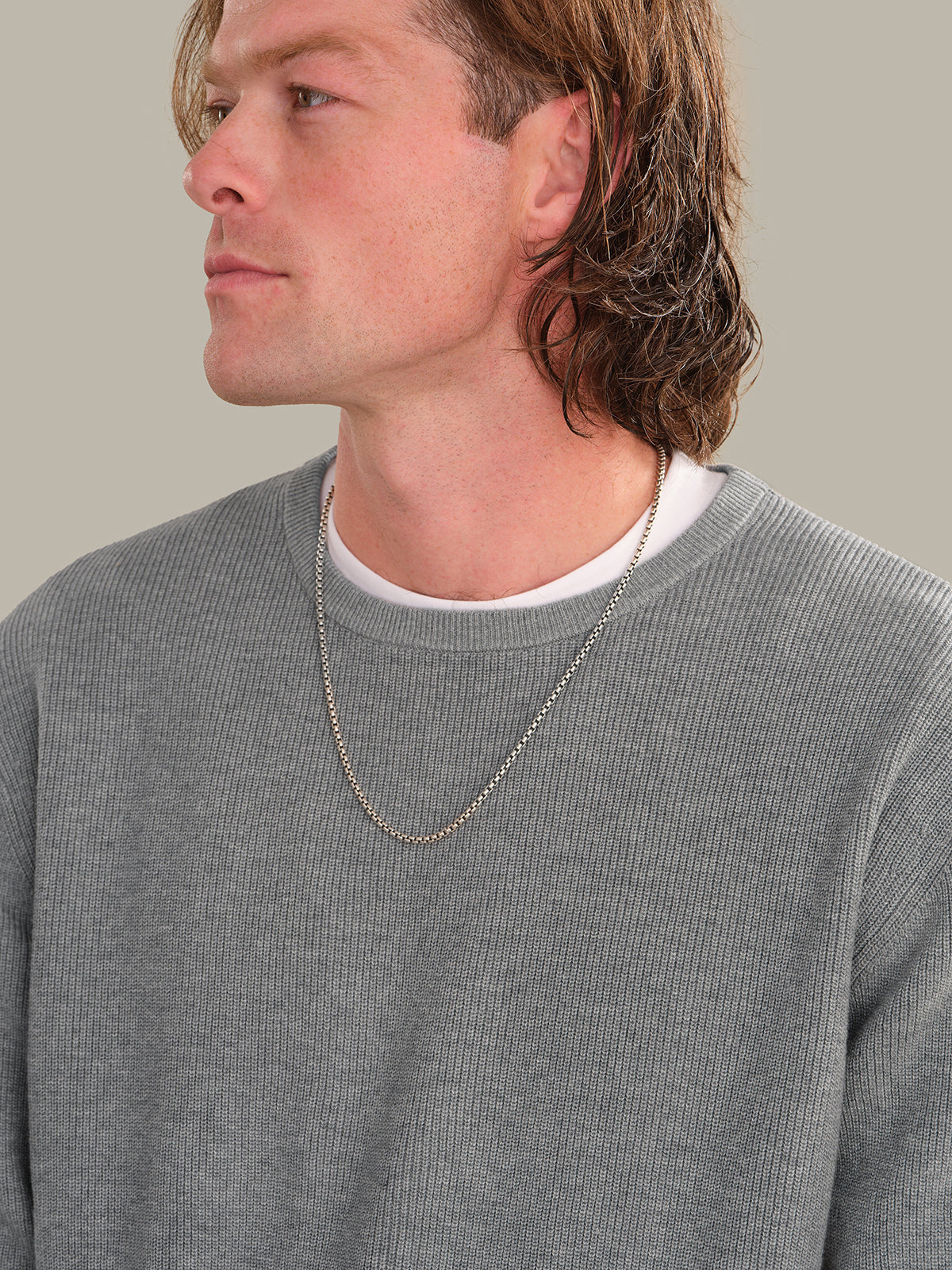 Men's Cotton Ribbed Crewneck