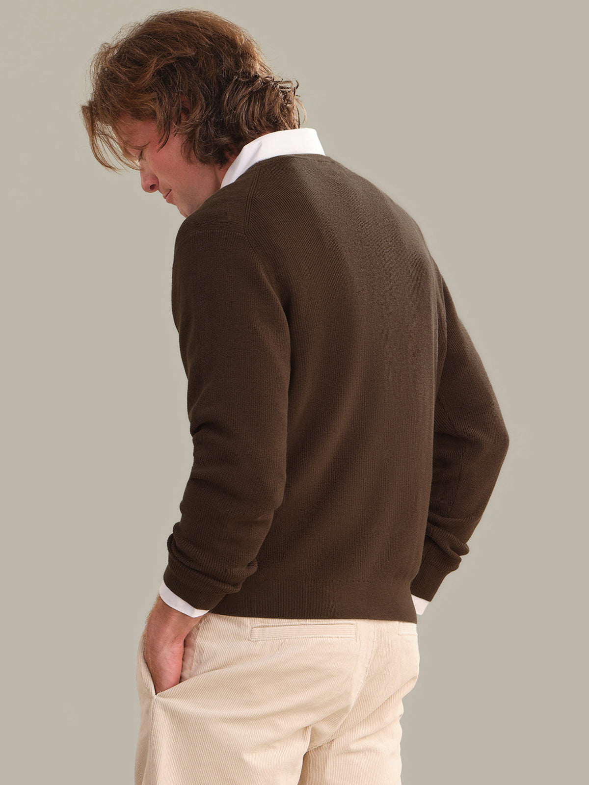 Men's Cotton Ribbed Crewneck