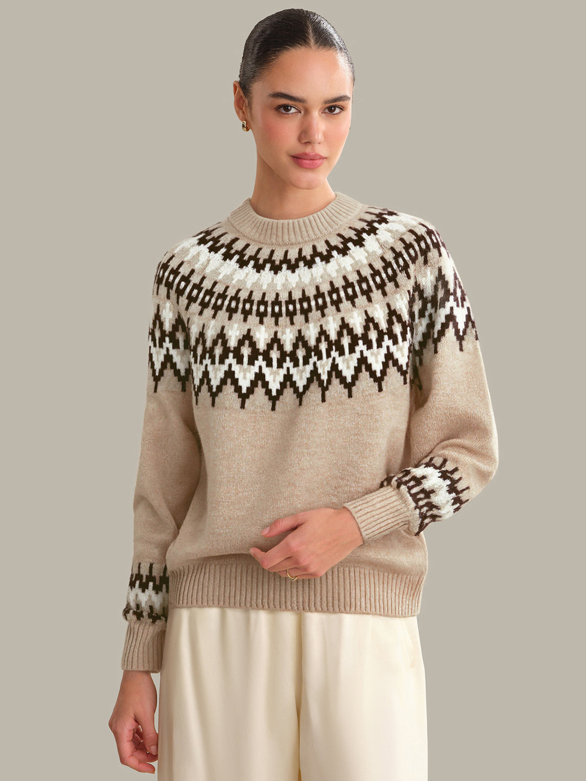 Anastasia: 100% Cashmere Fair Isle Sweater