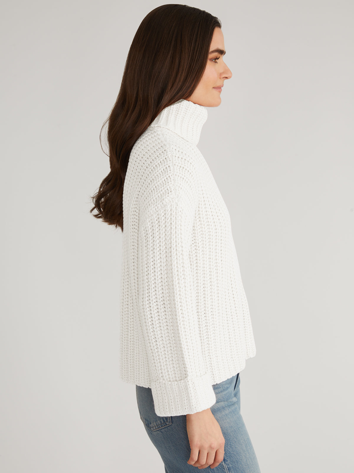 Vida: Turtleneck Shaker Pullover