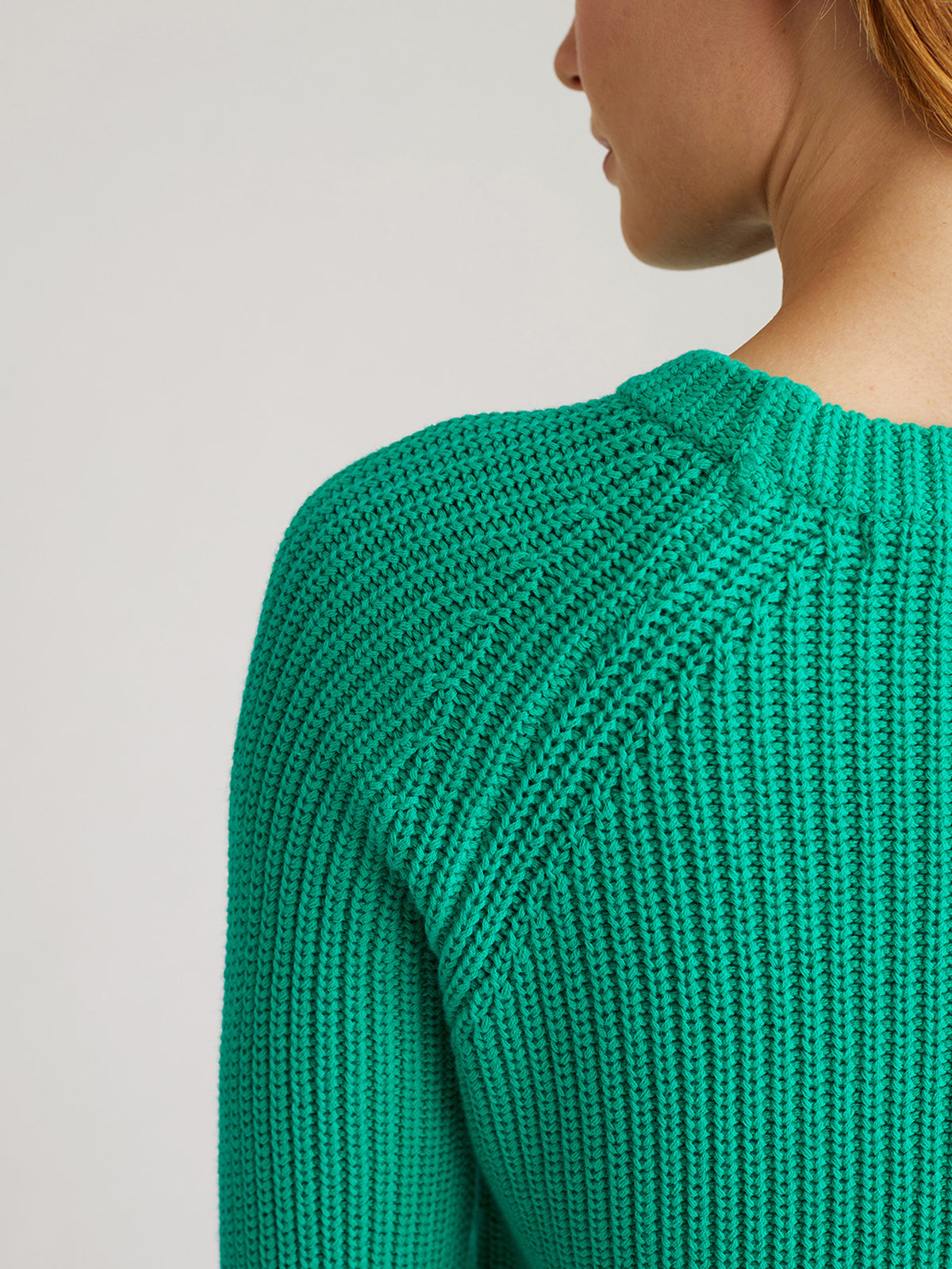 Jane: Shaker Stitch Raglan Sleeve Sweater