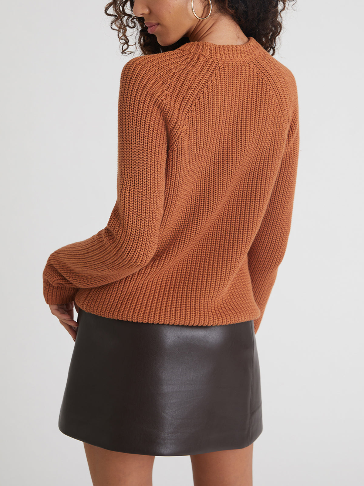 Jane: Shaker Stitch Raglan Sleeve Sweater