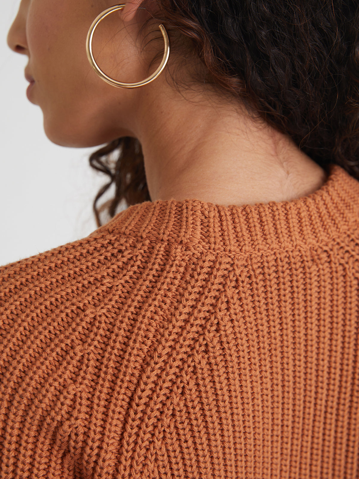 Jane: Shaker Stitch Raglan Sleeve Sweater