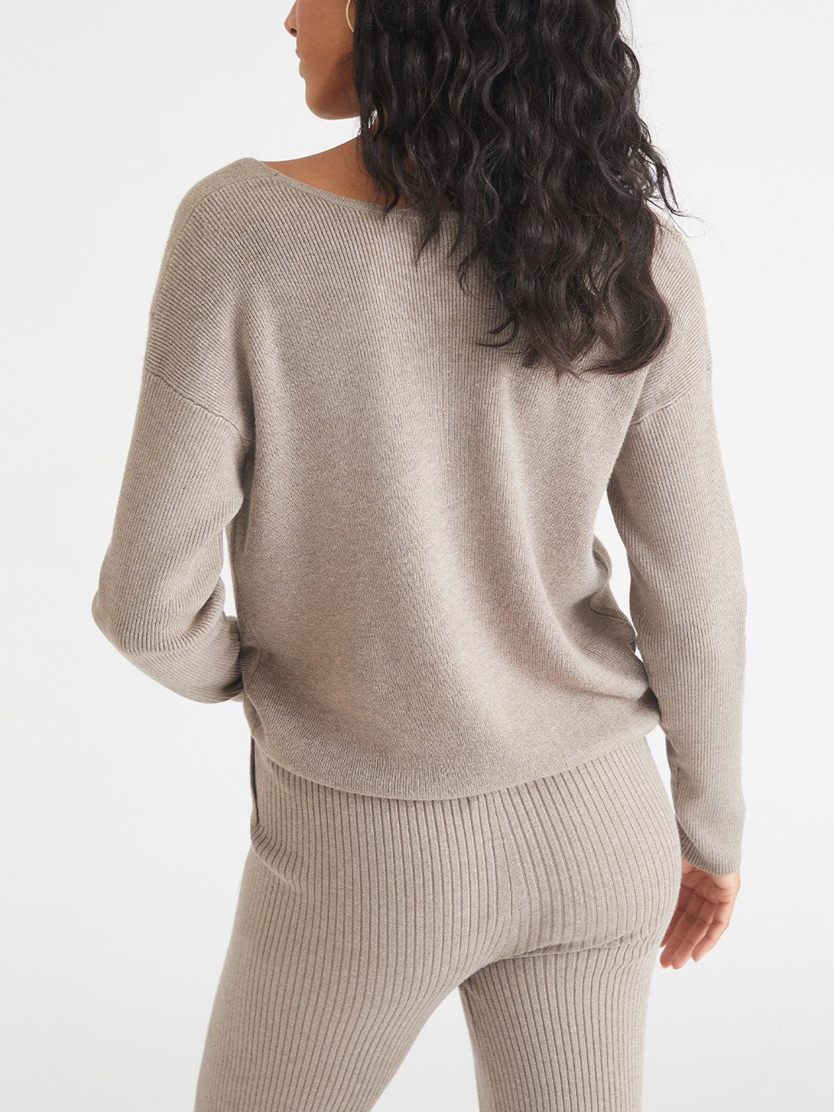 Harlow: Wrap-Front Rib Sweater