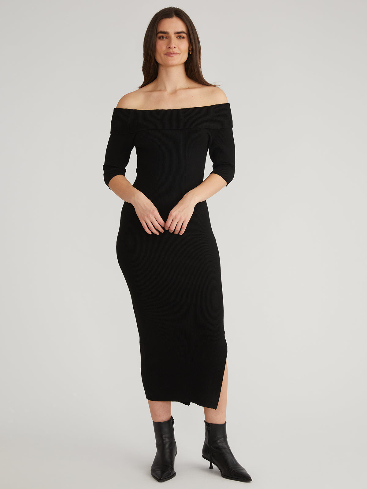 Jennifer: Off Shoulder Midi Dress