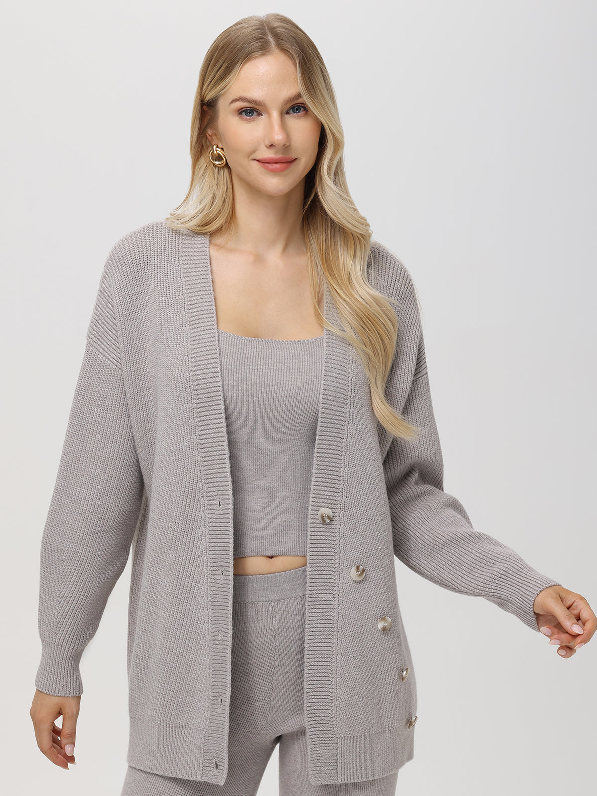 Evelyn: Asymmetrical Luxe Oversized Cardigan