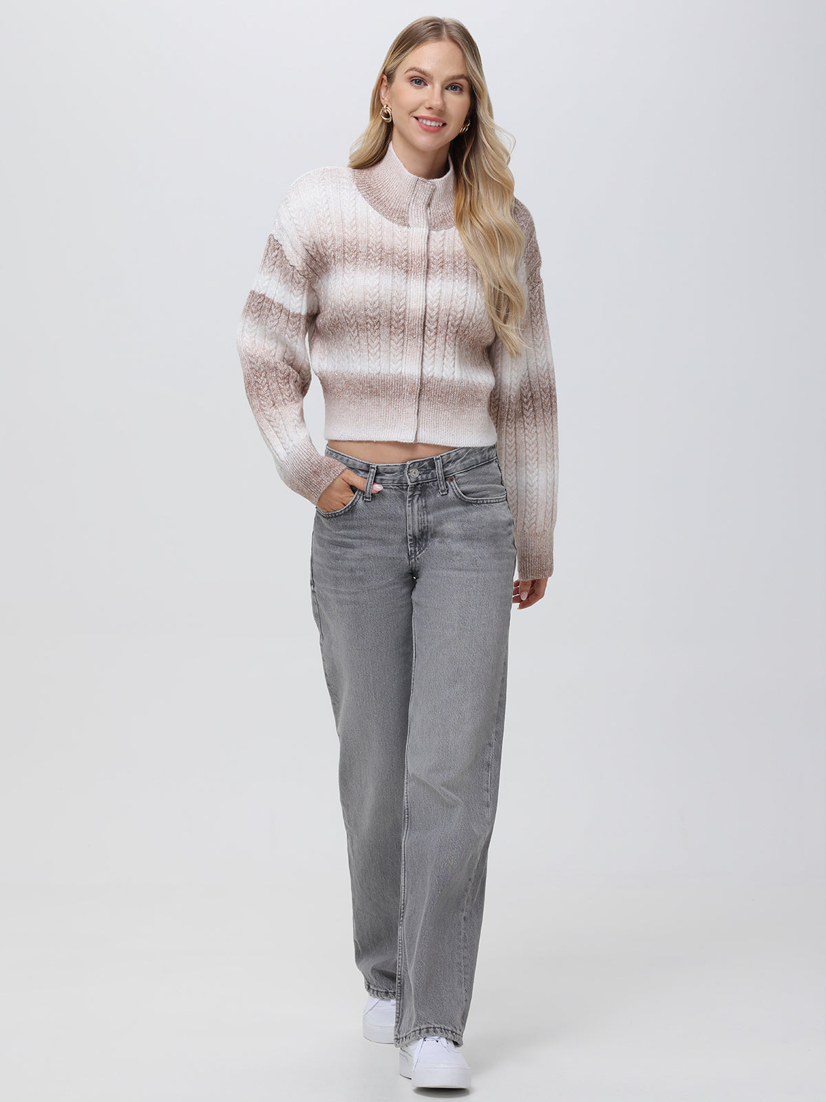 Willow: Ombre Sequin Crop Cardigan