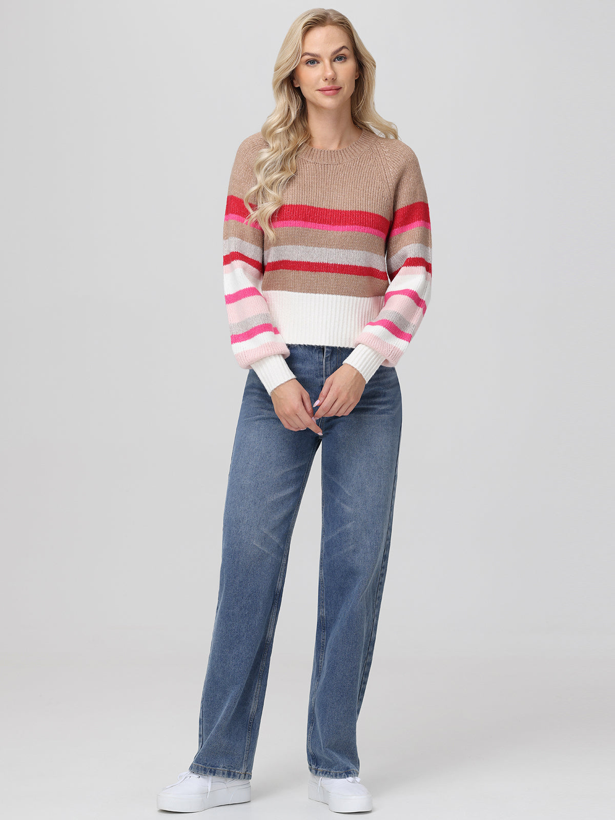 Georgia: Stripe Raglan Sweater