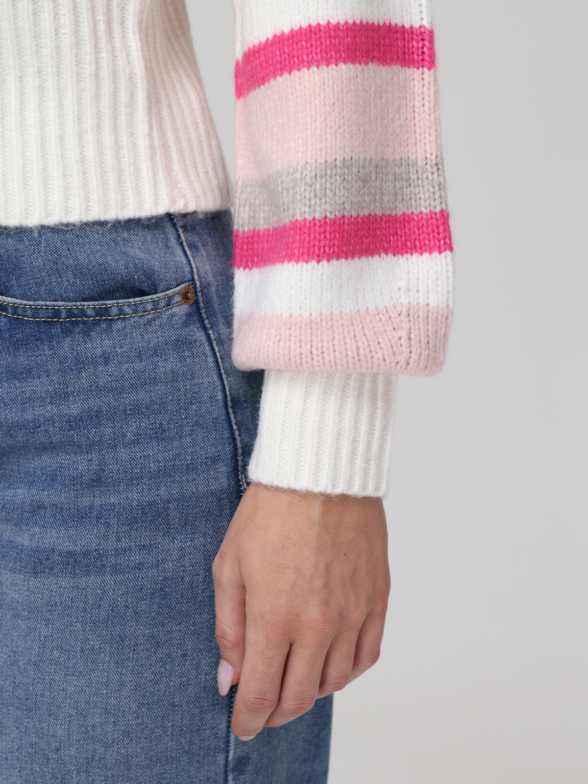 Georgia: Stripe Raglan Sweater