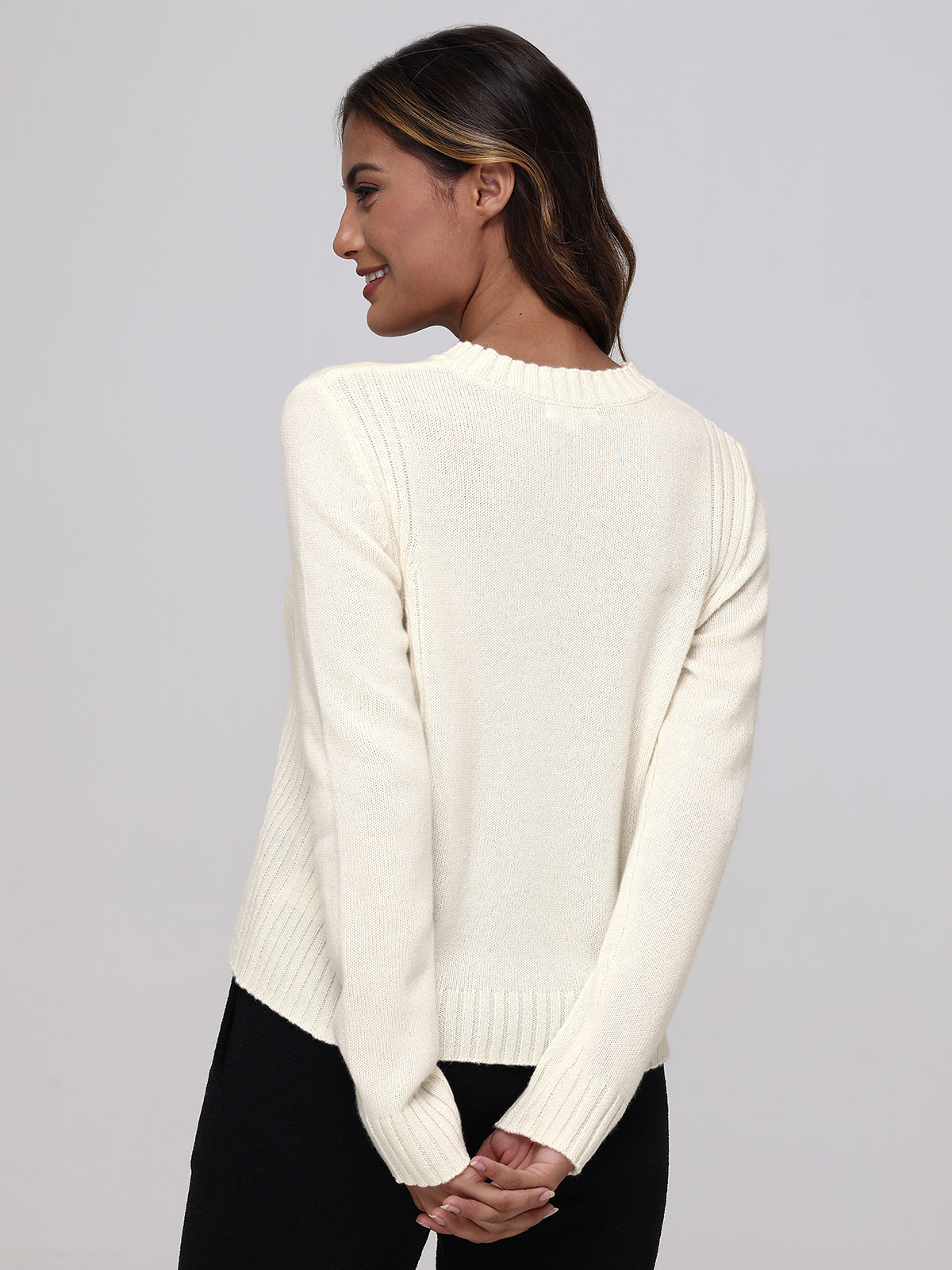 Ellie: Cashmere Crewneck Sweater