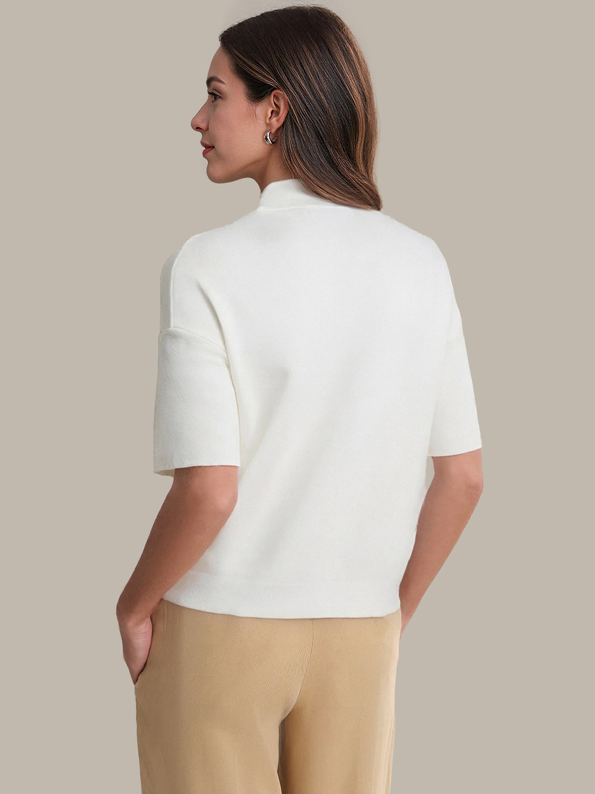 Manhattan: Cotton Zip Neck Pullover