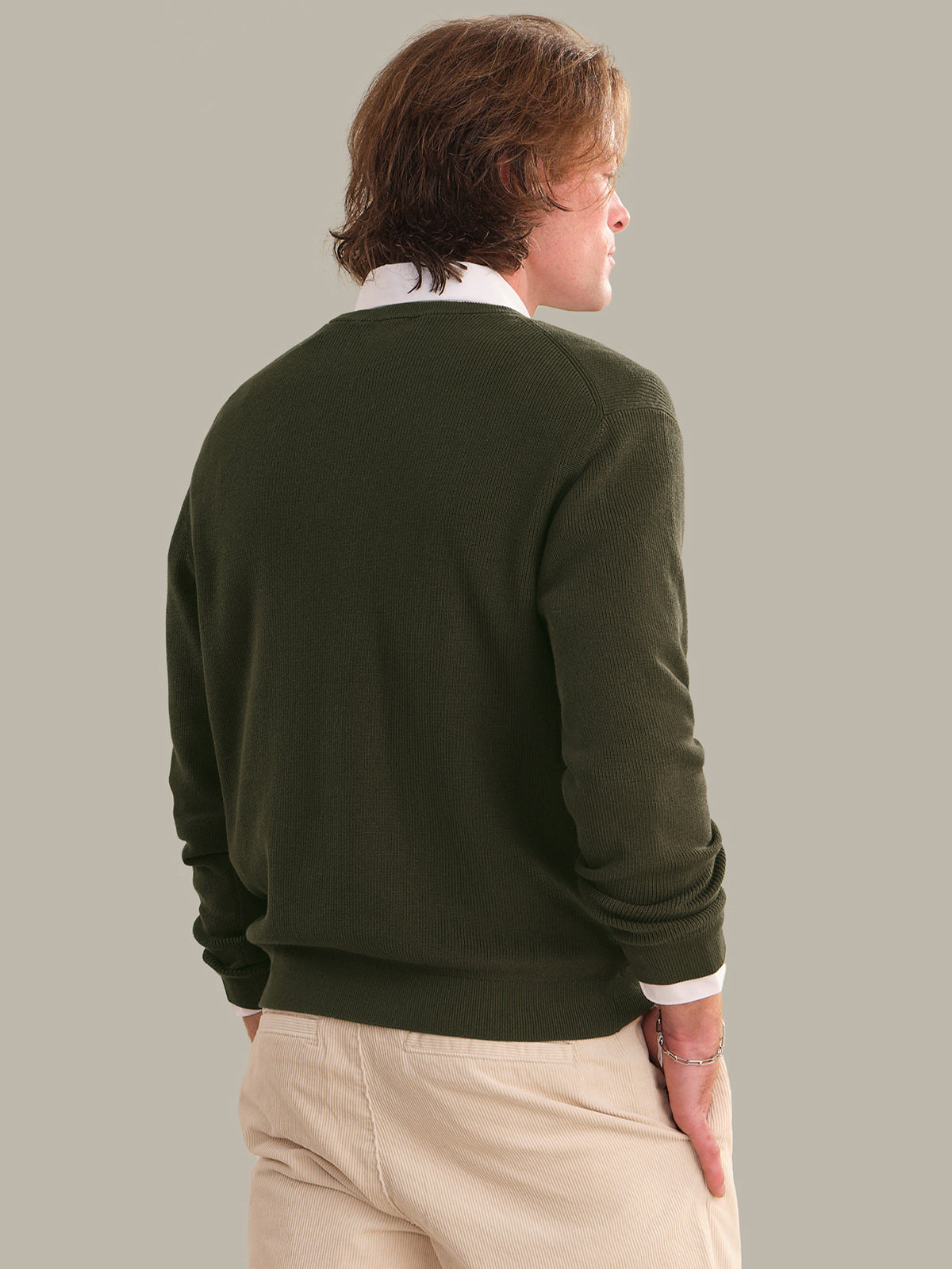 Men's Cotton Ribbed Crewneck