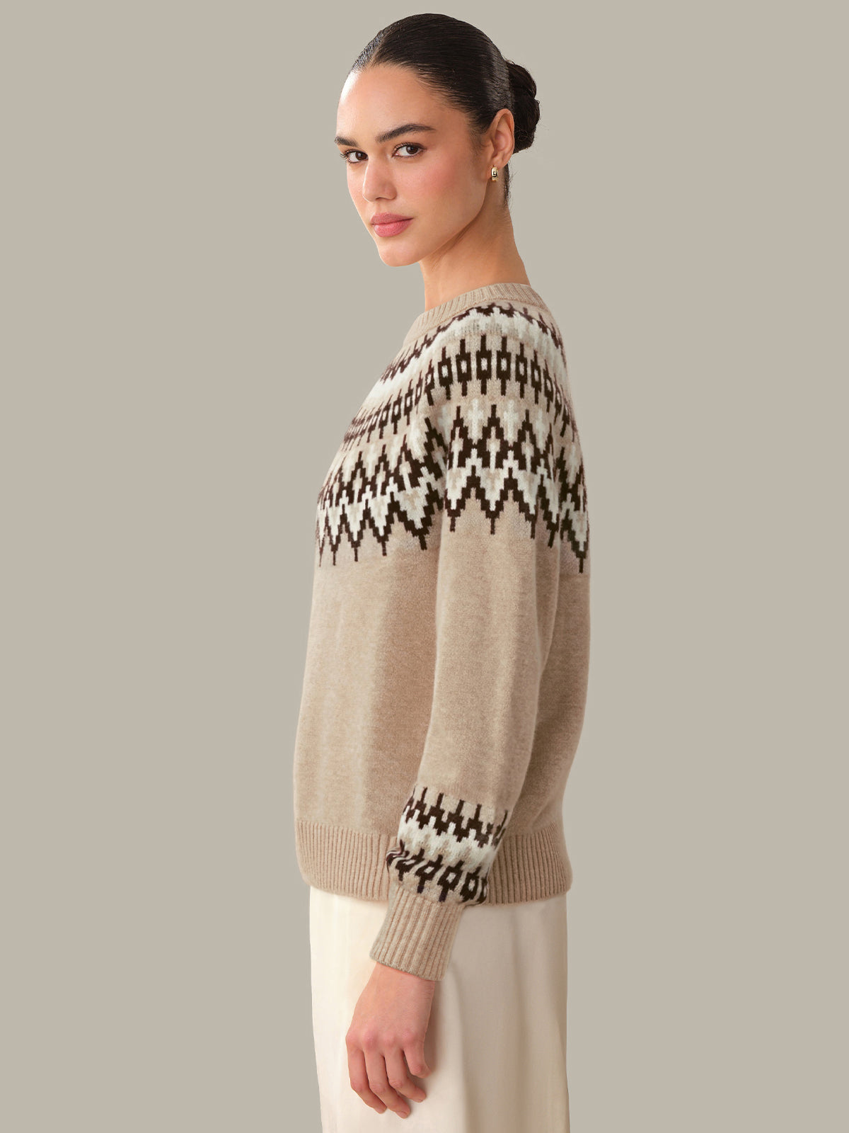 Anastasia: 100% Cashmere Fair Isle Sweater