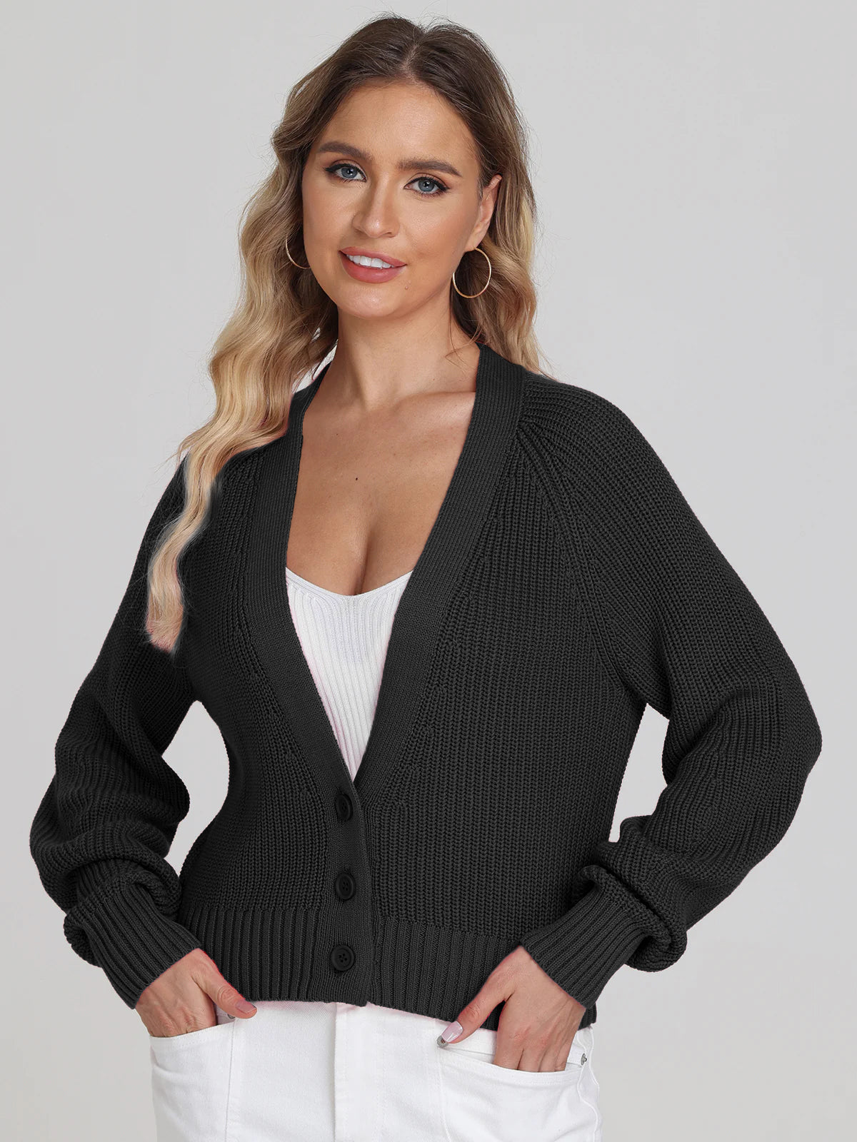 Rumi: 100% Cotton Shaker Cardigan