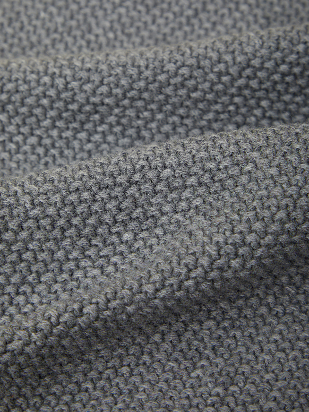 Close-up of gray textured fabric