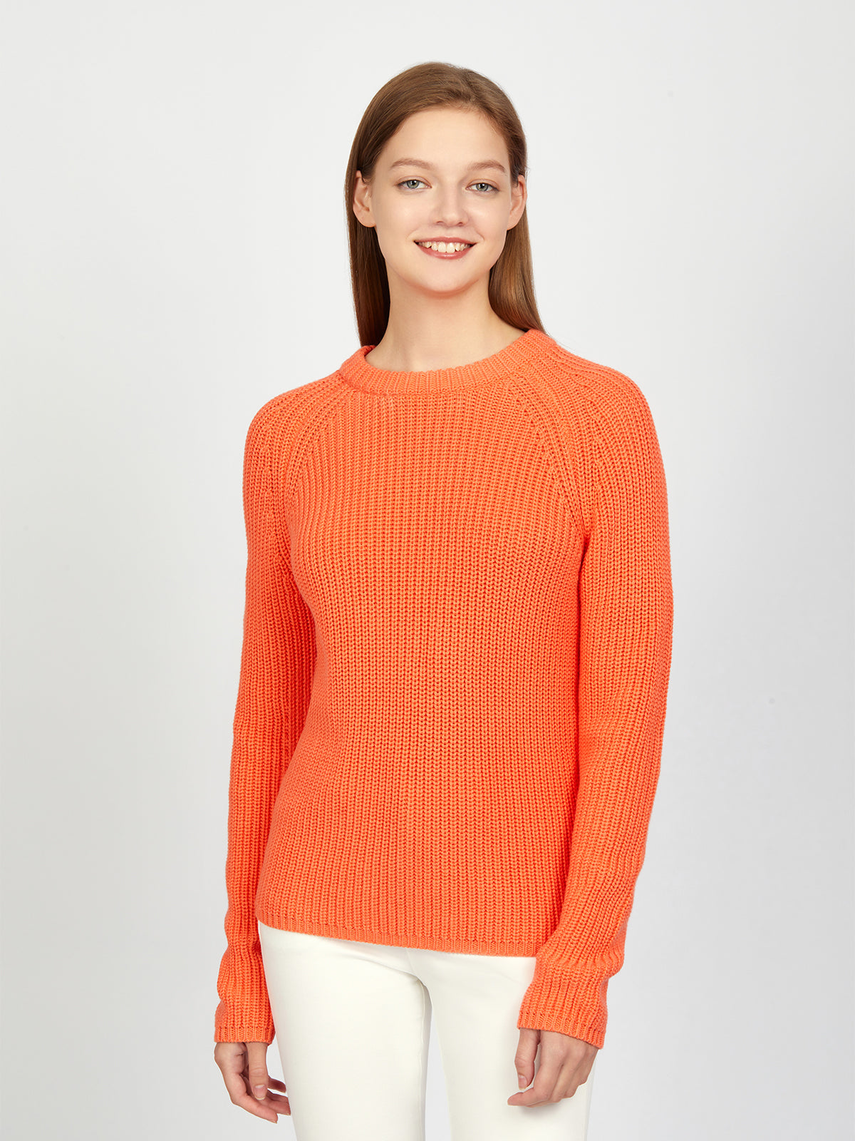 Jane: Shaker Stitch Raglan Sleeve Sweater