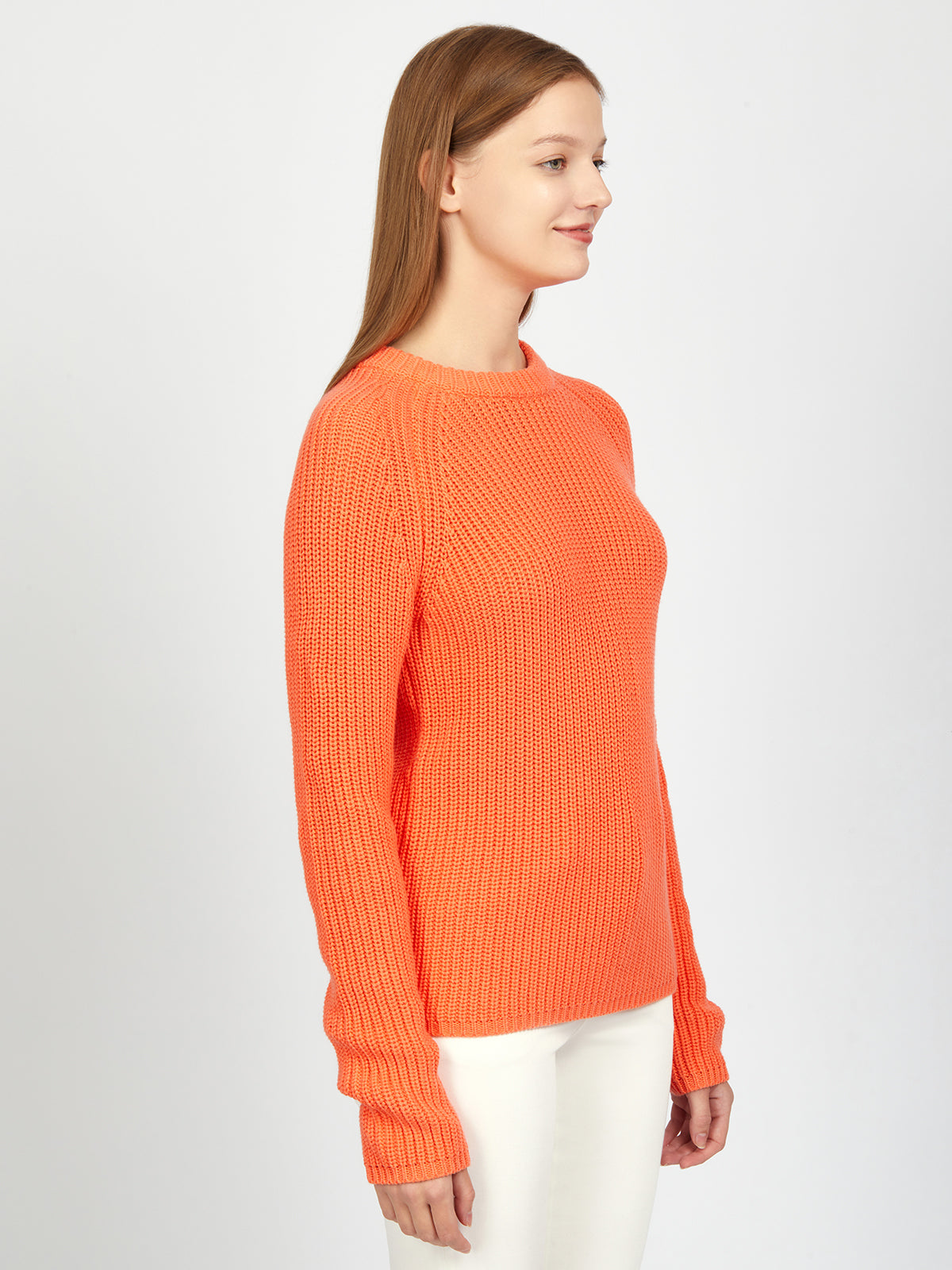 Jane: Shaker Stitch Raglan Sleeve Sweater