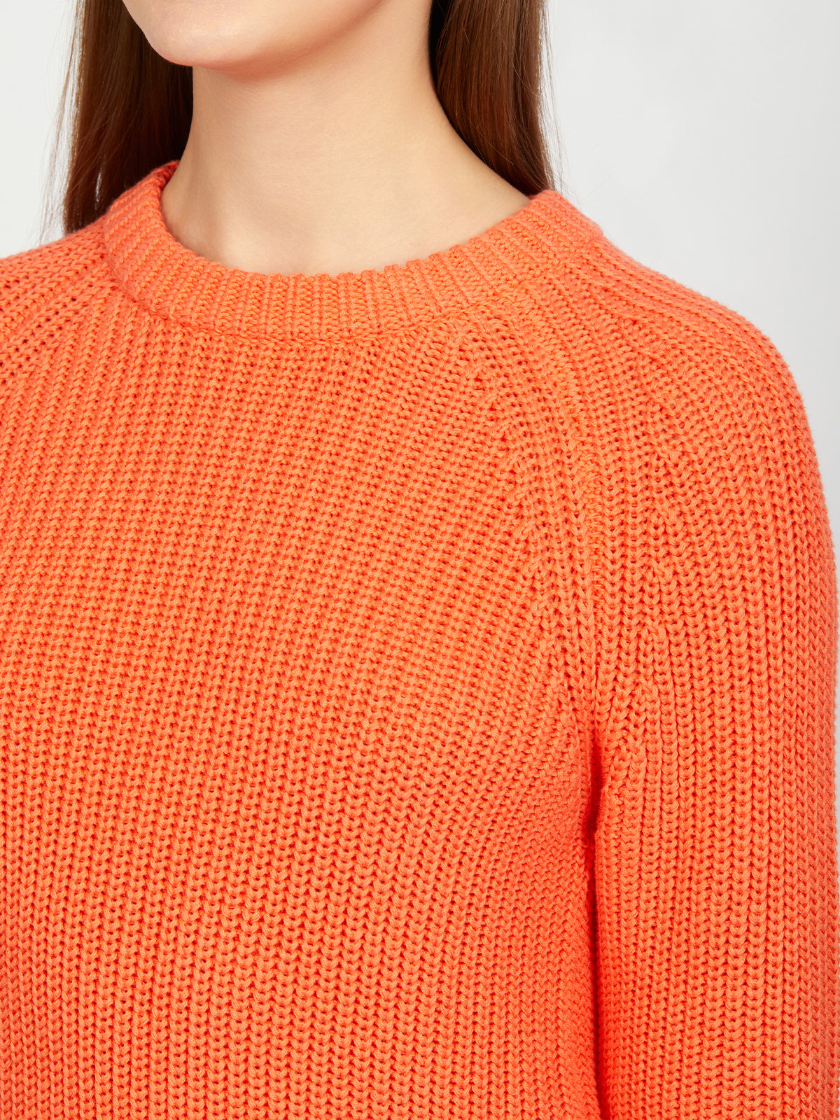 Jane: Shaker Stitch Raglan Sleeve Sweater